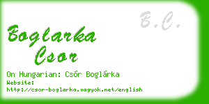 boglarka csor business card